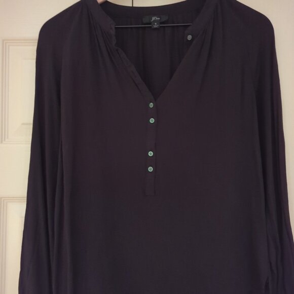 J Crew Long Sleeve Popover - Picture 1 of 6